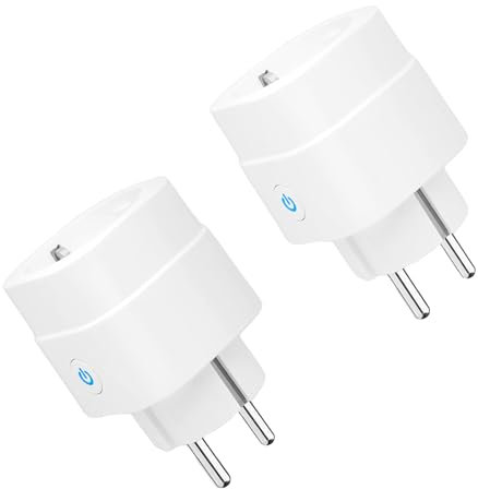 Alexa Steckdose, WLAN Smart Steckdose funktioniert mit Alexa Google Home, Sprachsteuerung, APP Fernsteuerung, 2,4GHz, 2pcs