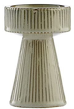 Teelichthalter Kerzenhalter 'Cinetta' H 14,5 cm Keramik Scandi Ethno Nordic
