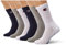 Champion Unisex Core 6pp Crew Füßlinge , Marineblau, Weiß, Hellgrau Meliert, 35-38