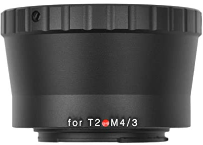 Andoer T2-M4/3 Metall-Objektivadapterring T/T2-Mount-Objektivadapter Ersatz für Panasonic DMC-G1/DMC-GH1/DMC-GF1 für Olympus EP1/EP2/EPL1 Micro 4/3 Mount Kameras