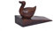 Door Stopper Wooden Handcarved Wedge Door Stop Decorative and Gifting (Duck Shape)