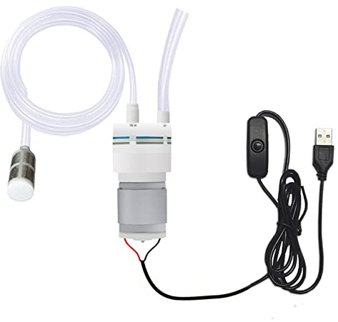 Delinx Portable USB 5V 2L/Min Electric Auto-Siphon Self Priming Pump, Beer Transfer Pump Kit with 6ft Long Food-Grade Hose, for Home Brew Beer, Wine, Mead Kombucha,Coffe