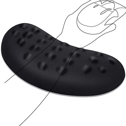 Gimars Reposamuñecas para Ratón, Muñequera Ergonómica de Espuma con Memoria para Ratón con Notas de Masaje para Aliviar la Presión y el Dolor, Soporte de Muñeca para Ordenador Portátil Oficina