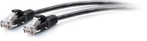 C2G 2.1M (7Foot) CAT6A Extra Flexible Slim Ethernet Cable, Ideal for use with Router, Modem, Internet,Wifi boxes, Xbox, PS5, Smart TV, SKY Q, IP Camera. Delivering Ultra Fast Internet Speeds. BLACK