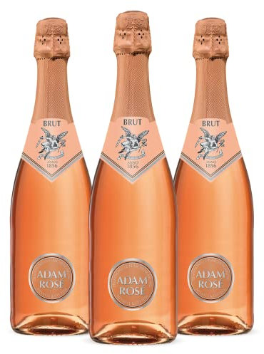 ADAM Henkell Rosé (3 x 0,75 l) – feiner Premiumsekt aus traditioneller Flaschengärung; aromatische Aromen der Gamay-Traube mit Noten von roten Beeren, ausgewogen und peinperlig