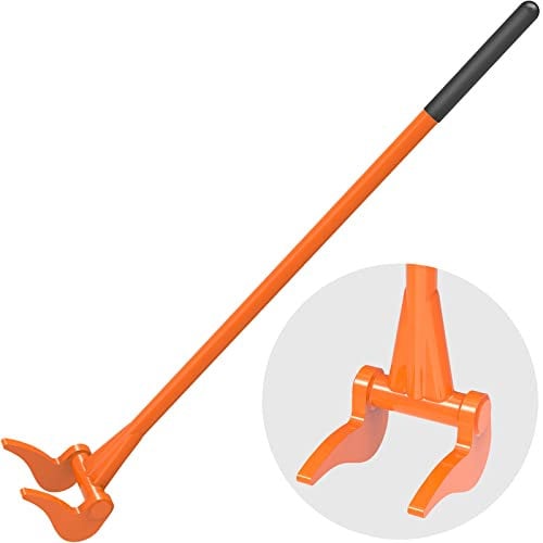 Insaga Long Pry Bar, 127cm Fully Welded Large Crowbar Pallet Buster Breaker Tool Heavy Duty Deck Board Removal Utility Wrecking Bar for Demolition & Lifting, Enhanced Head