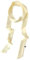 Damen Satin Gürtel 5cm x 195cm Band Imitated Silk Lange Schal Kleid Bund Hut Zubehör (Creamy White)