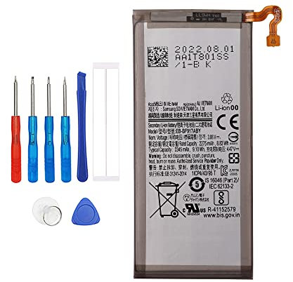 Vvsialeek BF917ABY Batterie de rechange, pour Samsung Galaxy, Fold 2 5G, SM-F917, avec kit d'outils