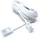 DRUT 10m BT to BT 4 Wire 431A Male to Male Plug Telephone Flat Cable Lead 33ft White
