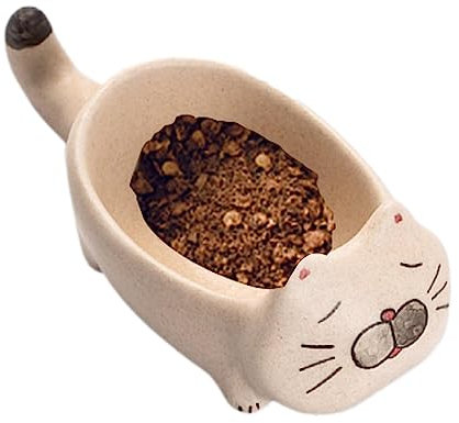 Firulab Sauce Dishes for Dipping | Soy Sauce Dipping Bowls Dish Ceramic,Cute Cat Shape Dipping Bowls, Anti Slip Kitchen Gadgets Multifunctional for Soy Sauce, Vinegar, Nuts, Condiment Oil