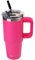 AQUAPHILE 30oz Tumbler with Handle, Double Walled Insulated Coffee Cup with Leak-Proof Lid and Straw, Stainless Steel Travel Mug for Hot or Cold Drinks(Rubine Red)