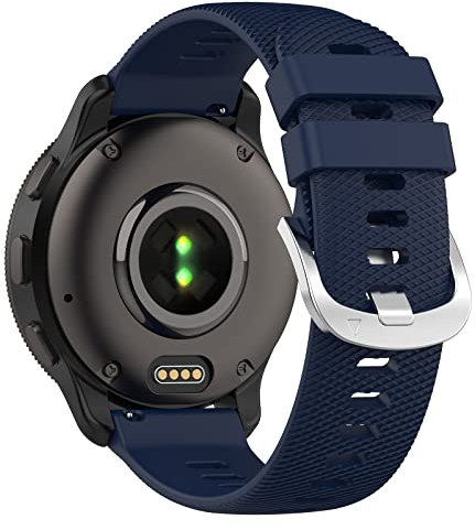 Wownadu 20mm Silikon Armbänder Kompatibel für Polar Ignite 3/2 / 1, Kompatibel für POLAR Unite/Pacer Armband für Damen Herren Sport Ersatzarmband Blau (Keine Uhr)