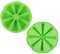 Yanuojie Silicone Baking Mould, 8 Cavity Silicone Triangle Mould Bakeware, Non-Stick Cake Portioning Mould, Pizza Cake Mould (Green)