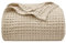 PHF Waffeldecke 150x200cm, Sommerdecke, Weiche & Leichte Waffelpique Tagesdecke, Ganzjährige Komfort Sofaüberwurf Couchdecke für Bett Sofa, 150x200cm, Khaki