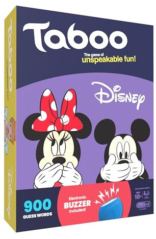 Taboo: Disney Edition Party-Brettspiel | Disney-Themed Family Guess Wortspiel | Offizielles Disney-Merchandise-Produkt | Spiel für 2 Spieler oder mehr | perfekt für Disney-Fans | ab 10 Jahren