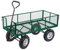 Heavy Duty 150KG Green Garden Trolley Mesh Cart, Multi Use Hauling Utility Wagon Cart, Outdoor Cart for Gardening, Festivals, Camping, Folding Sides, Pneumatic Tyres