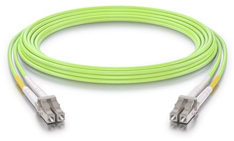 10Gtek LC to LC OM5 Fiber Patch Cable - 10Gb/Gigabit Multi-Mode Jumper Duplex 50/125μm LSZH Fiber Optic Cord, Green, 5-Meter(16.4-ft)