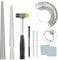 Ring Sizer Mandrel UK Ring Making Tool Kit Ring Shaper Tool Fix Bent Rings Metal Size Measuring Repair Kit with Jewelry Mallet