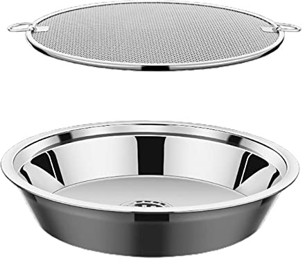 304 Acciaio Inox Olio Filtro Vassoio Cucina Gadget Cucina Cestino di Scarico Olio Cestino di Zuppa Bacino Colino per Cottura Frittura Alimenti Olio Piatto di Scolo