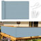 Sunnylaxx Brise Vue Balcon Bleu Clair 90x300 cm, Cache Brise Balcon pour Jardin Exterior PES, avec Trous et Serre câbles, UV Résistant