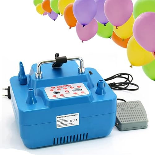 Bomba De Globo Eléctrica, Inflador De Globo Portátil De Doble Boquilla, Bomba De Aire Eléctrica, Soplador De Bomba De Aire Inflador De Globo Cuantitativo Adecuado para Fiestas/Bodas/Cumpleaños