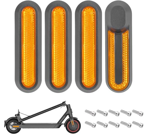4er Set Reflektierende Hinterradabdeckungen für Xiaomi M365 /Pro/Pro 2 /1S /Scooter 3 e scooter Reflektoren Roller Radabdeckung Reflektorstreifen SYCSYH