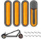 4er Set Reflektierende Hinterradabdeckungen für Xiaomi M365 /Pro/Pro 2 /1S /Scooter 3 e scooter Reflektoren Roller Radabdeckung Reflektorstreifen SYCSYH