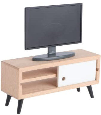 BESTonZON 1 Satz Mini-tv Fernsehen Puppenhausschmuck Selber Machen Puppenmöbel Miniatur-puppenhaus-bausatz Puppenstubenmöbel Puppenhaus Wohnzimmer Zubehör Puppenhausmöbel Plastik