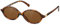 CHAOSELF Retro Ovale Sonnenbrille für Damen Trendige Leichte Schmale Schicke Cat-Eye 90er Kleine Vintage Brille UV400 Schutz