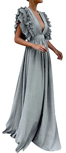 Robe De Soiree Femme Soirée Chic Et Elegant Longue Sexy Vetement Bal Mariage Cocktail Élégante pour Fendue Dos Nu Boheme Invité Satin Rouge Elegante Pastel Robes en
