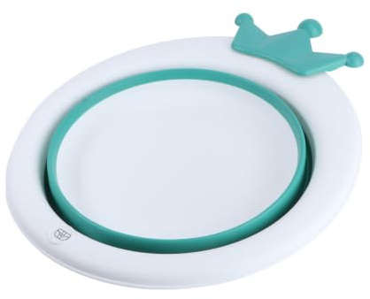 Klappbares Babywaschbecken Cartoon 4200ml Pp Tpe Grün | Neugeborene, Leicht zu Tragen und Einfach zu Reinigen, 1 Stück für Alltag