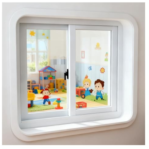 Hausfenster-Austausch, Aluminium-Schiebefenster mit Insektenschutzgitter und Sicherheitsglas, kleines Fenster for Hühnerstall im Kellerschuppen((45x75cm) W18xH30)