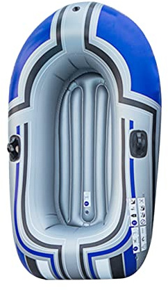SIXRUN Schlauchboot – EIN-Personen-Kajak aus verstärktem PVC-Material, Einzelboot, 150 x 100 cm, für See, Pool und Freizeit, 80 kg, 0,3 mm dick, tragbar