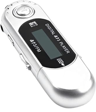 JAMNGHB Lettore musicale MP3 da viaggio con presa USB, lettore di schede, batteria sostituibile, lettore musicale con informazioni sulla canzone