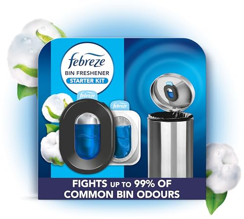 Febreze Bin Freshener Starter Kit Cotton 1 Holder + 2 Refills 2x4.88ML