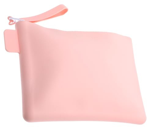 MOBUTOFU Porte-Monnaie en Silicone Rose, Petit Format Zippé Minimaliste | Format Compact, Usage Shopping et Sorties, Modèle Unisexe pour Femmes et Hommes