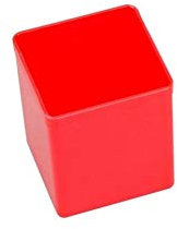 10 Einsatzboxen Allit EuroPlus Insert 63/1-63/5 Industrienorm Kleinteilemagazin Werkzeugaufbewahrung (Gr. 1 / Rot)