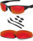 BlazerBuck Anti-salz Polarisierte Ersatzgläser für Oakley Half Jacket 2.0 OO9144 - Feuerrot