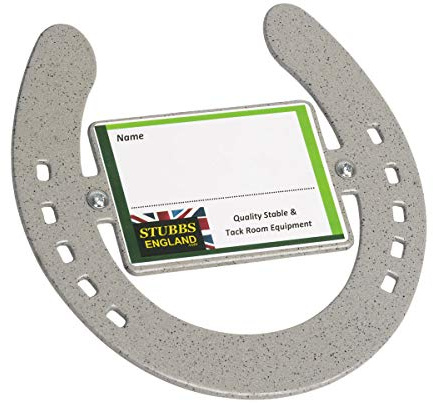 Stubbs Horseshoe Nameplate (S2670) (Grey)
