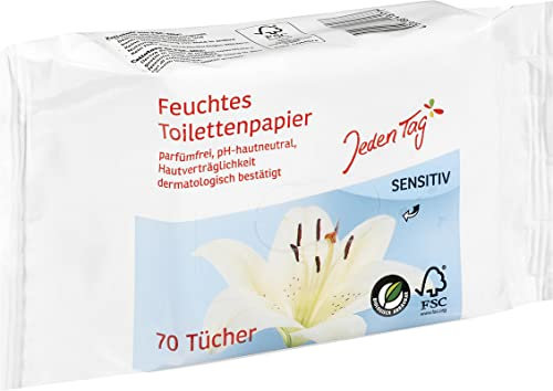 Jeden Tag Toilettenpapier - Feucht - Sensitv, 243 g