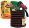 Flexi Hose Expandable Garden Hose - 50FT Heavy Duty Water Hose, Retractable Hose with 2cm Brass Fittings - Expandable Hose Design Includes Spray Nozzle (Red/Black 15 Metres)
