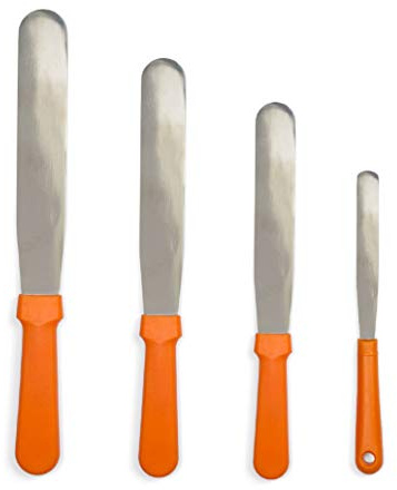 Decora 0271012 STREICHPALETTE KONDITORENMESSER 38 CM KLINGE 25 CM, Orange