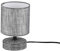 Reality Leuchten Tischleuchte Marie R50980111, Keramik Grau, Stoffschirm Grau, exkl. 1x E14