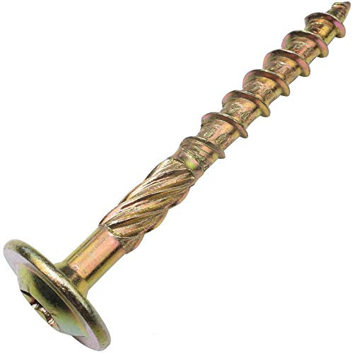 AERZETIX - C48347 - Lot de 100 Vis à bois Ø6x60mm - à tête large bombée - à empreinte étoile Т30