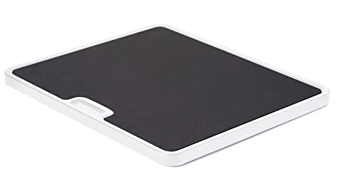 Nifty Large Appliance Rolling Tray - White, Home Kitchen Counter Organizer, Integrated Rolling System, Non-Slip Pad Top for Coffee Maker, Stand Mixer, Blender, Toaster
