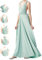 INFIWING Infinity Kleid mit Bandeau Brautjungfernkleider, Lang Übergröße Wickelkleid Damen, Multiway Kleid Hochzeitsgäste Trauzeugin Kleid Abendkleid(Einheitsgröße, Salbei)