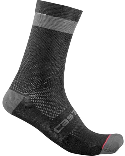 Castelli 4521553 Alpha 18 Sock Socks Men's Black/Dark Gray XXL