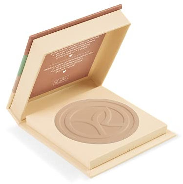 Yves Rocher COULEURS NATURE Kompaktpuder Rosé 200, Samtige Textur für ein optimales Verschmelzen mit der Haut, 1 x Dose 10 g