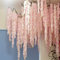 URCheers 1.8M/6Ft Garlands-Fake Hortensie Vine Flowers Plants-Künstliche Hortensie Garland Flower-Seidenrebe,Efeu für Outdoor,Indoor,Garten,Hotel,Hochzeit,Wand,Badezimmer,Dekoration (Rosa)