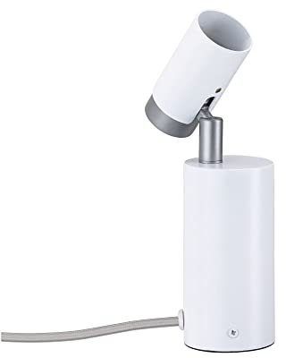Paulmann 79524 Neordic Tischleuchte Runa max. 20 W dimmbar Weiß, Grau Wohnzimmer Metall Tischlampe GU10
